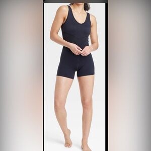 JOY LAB Women's Seamless Short Active Bodysuit  SIZE S